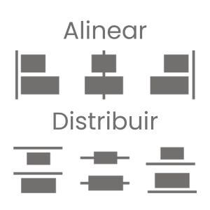 Alinear y distribuir en Illustrator