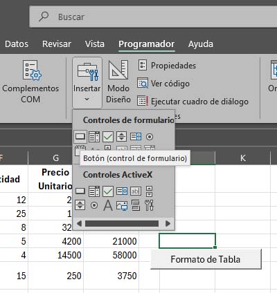 Cómo ejecutar una macro con un botón