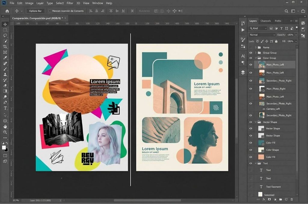 Coherencia en la composición visual