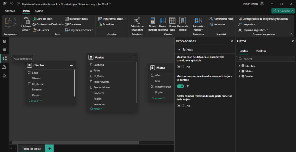 Crear relaciones entre tablas