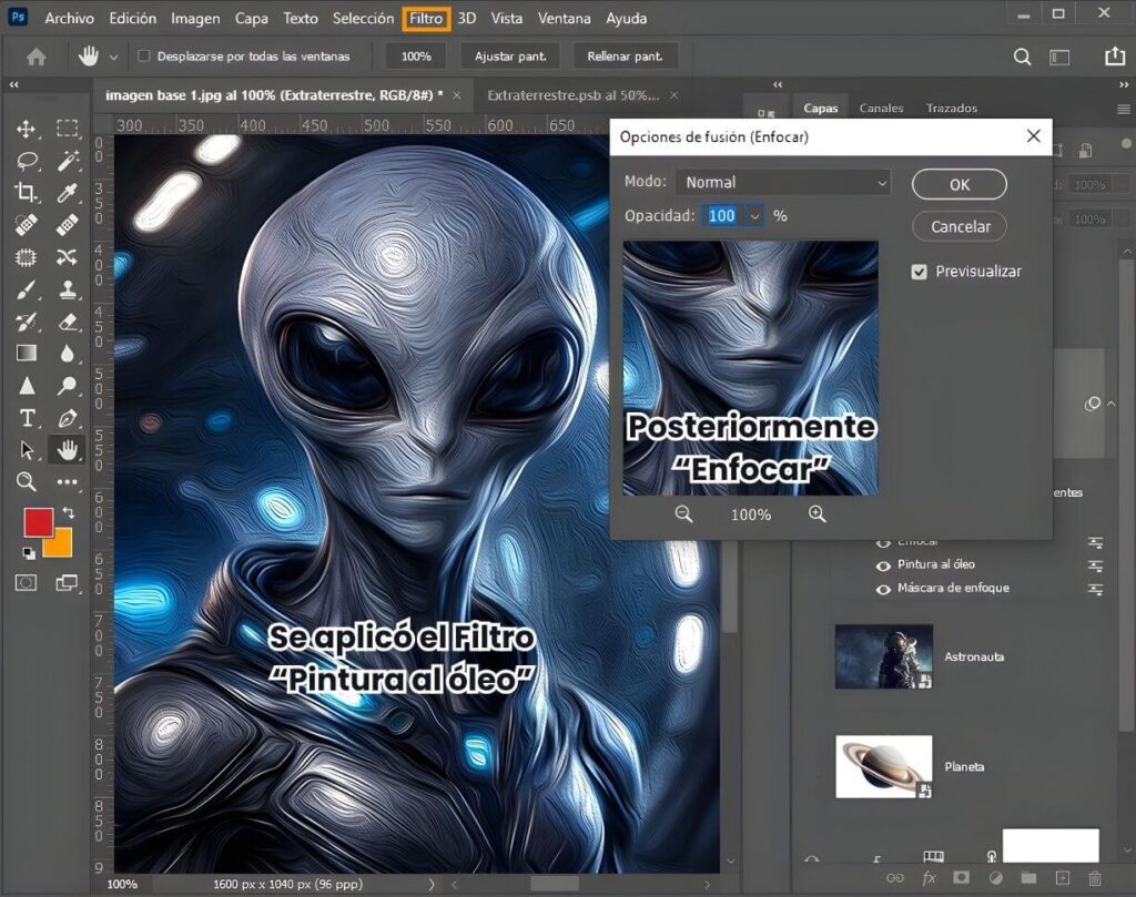 Funciones de Photoshop - Filtros y efectos