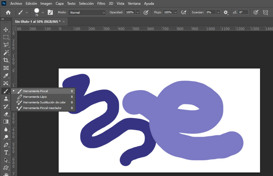 Pinceles y dibujo digital en Photoshop