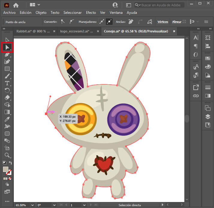 Herramienta de selección directa