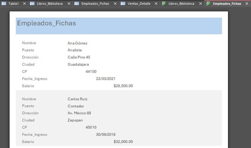 Ejemplo de Informe Justificado