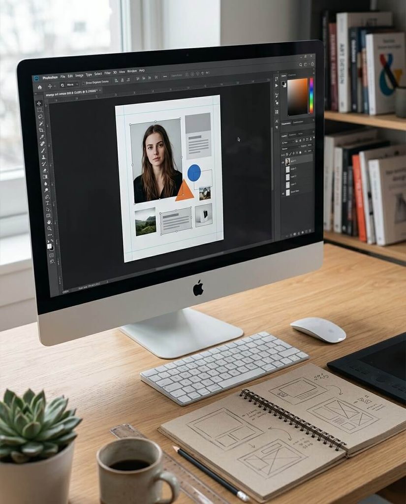 La composición visual comienza antes de editar